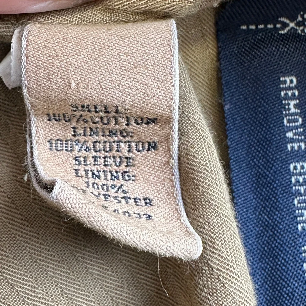 Banana Republic Garment Dye Herringbone Jacket Khaki‎ Men's Large